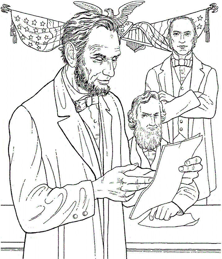 Abe Lincoln Coloring Page Printable Sheets Presidents gif 2021 a 1093 Coloring4free