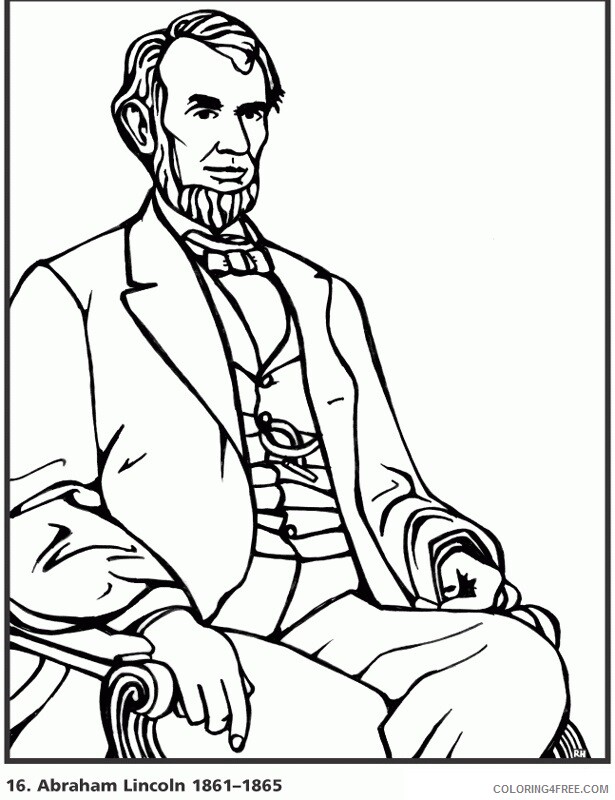 Abe Lincoln Coloring Page Printable Sheets Print and Color jpg 2021 a 1094 Coloring4free