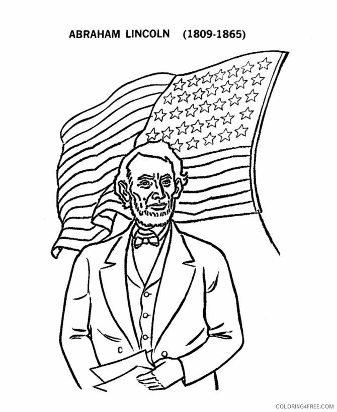 Abe Lincoln Coloring Page Printable Sheets abraham lincoln jpg 2021 a 1084 Coloring4free