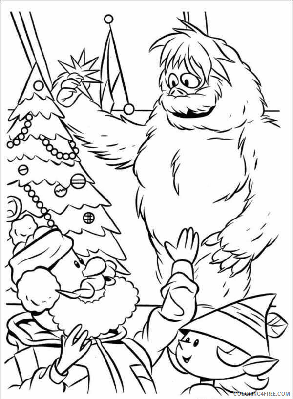 Abomination Coloring Pages Printable Sheets Abominable Snowman Page pinterest 2021 a 1139 Coloring4free