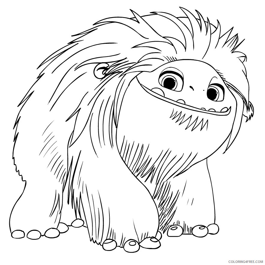 Abomination Coloring Pages Printable Sheets Everest from Abominable 2021 a 1144 Coloring4free
