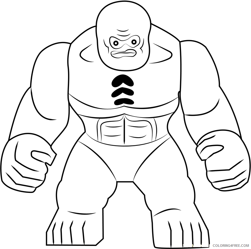 Abomination Coloring Pages Printable Sheets Lego Abomination Page Free 2021 a 1148 Coloring4free