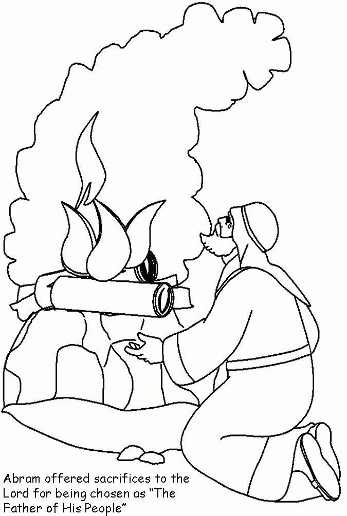 Abraham And Isaac Coloring Page Printable Sheets Abraham 2 Abraham Pages 2021 a 1152 Coloring4free