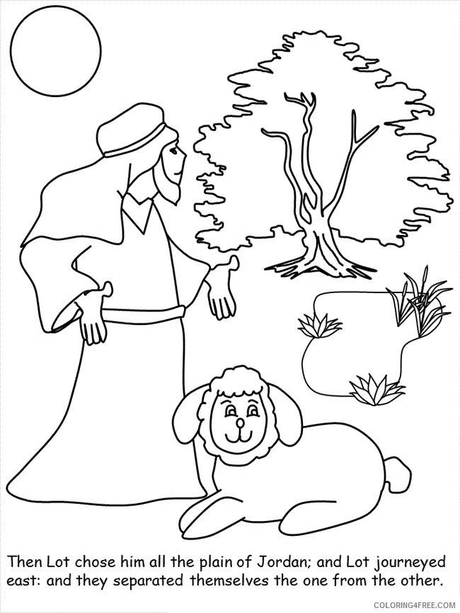 Abraham And Lot Printable Sheets Abram and Lot 2021 a 1174 Coloring4free