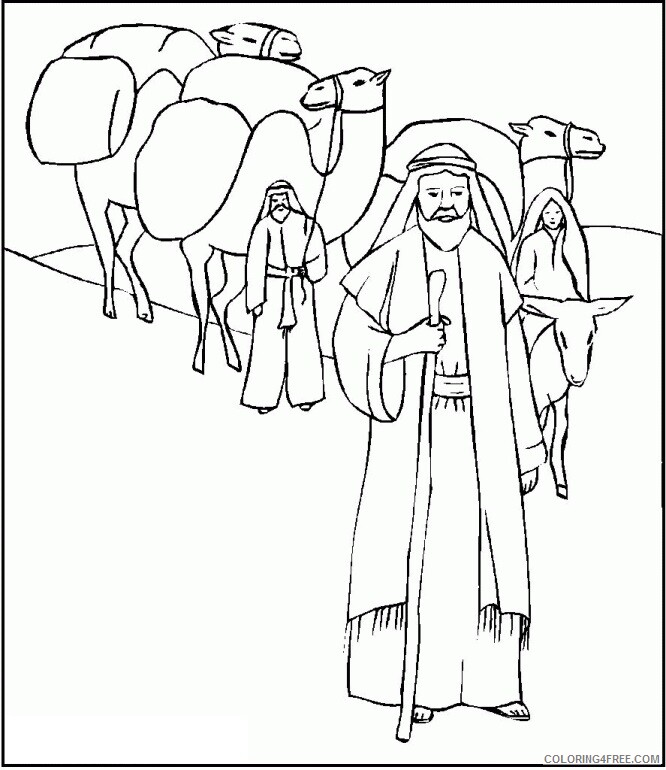 Abraham Coloring Page Printable Sheets Abram And Lot Pages 2021 a 1210 Coloring4free