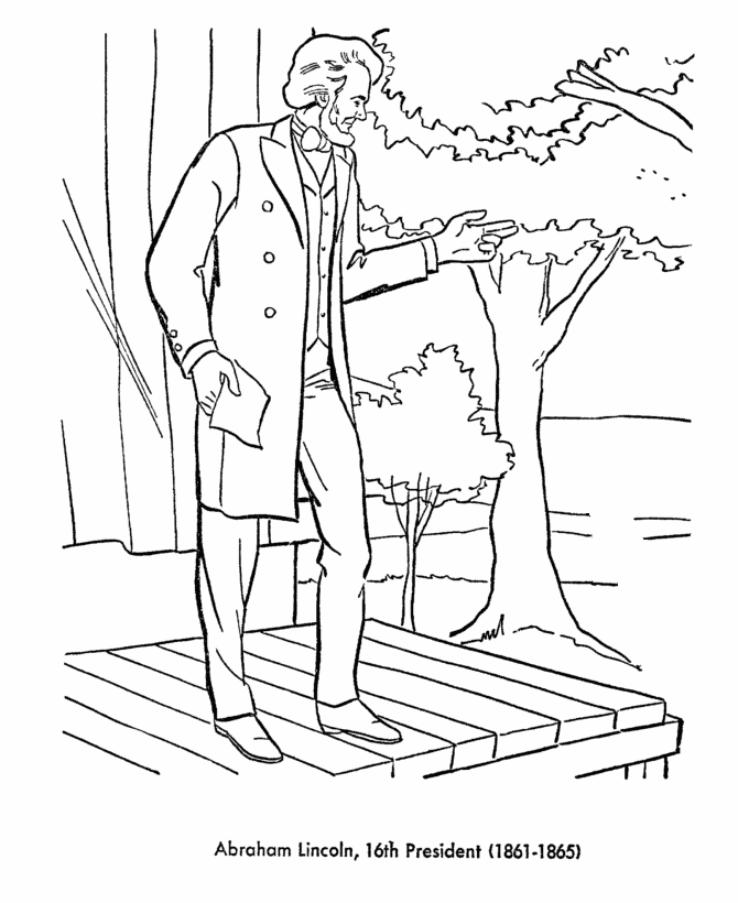 Abraham Lincoln Coloring Pages Printable Printable Sheets Abraham Lincoln House Pages 2021 a 1273 Coloring4free