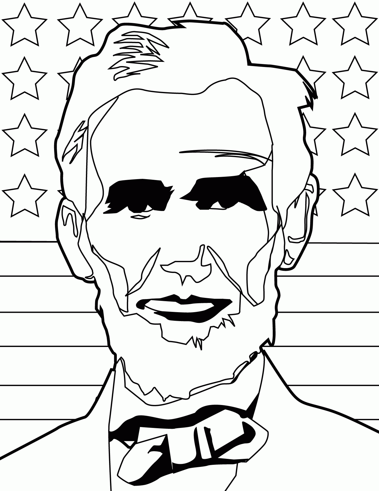 Abraham Lincoln Coloring Pages Printable Printable Sheets Abraham Lincoln Page Handipoints 2021 a 1270 Coloring4free