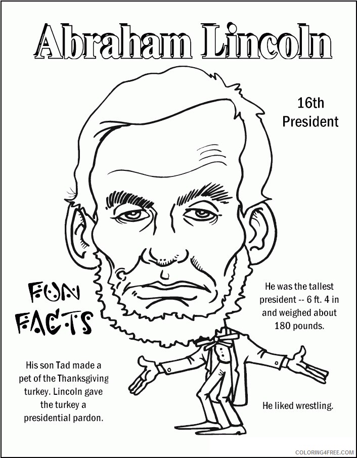 Abraham Lincoln Coloring Pages Printable Printable Sheets Pics of Abraham Lincoln 2021 a Coloring4free