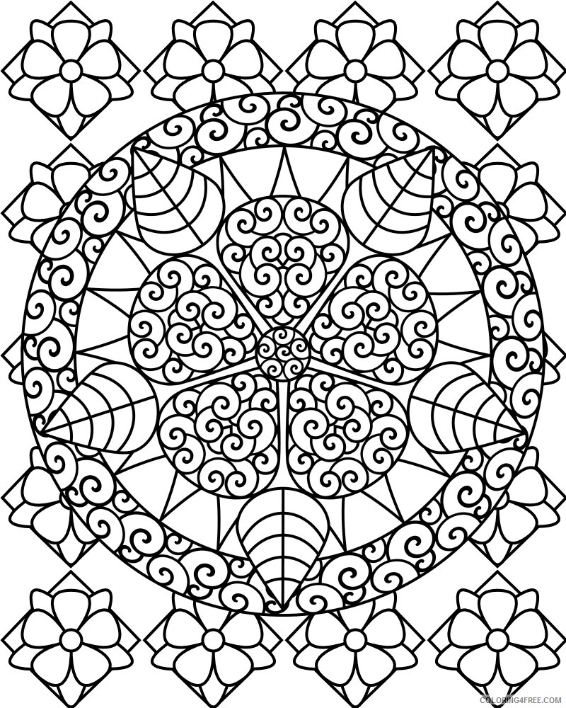 Abstract Coloring Pages Full Printable Sheets Dont Eat the Paste Mandalas 2021 a 1386 Coloring4free