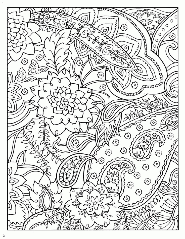 Abstract Coloring Pages Printable Sheets Dover Paisley Designs Book 2021 a 1323 Coloring4free