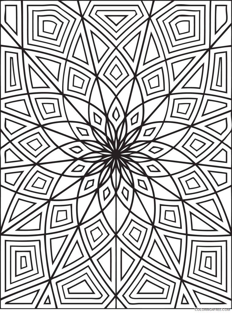 Abstract Coloring Pages for Adults Printable Sheets 29 Printable Mandala Abstract 2021 a 1330 Coloring4free
