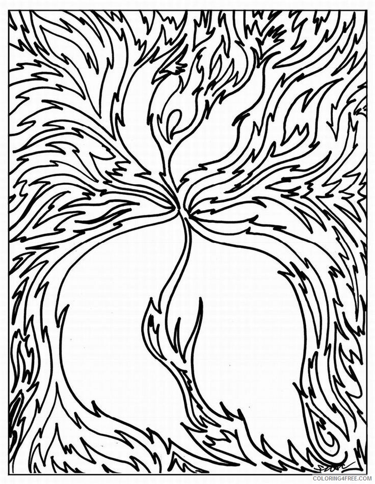 Abstract Coloring Pages for Adults Printable Sheets Pin by Caci Chartrand on 2021 a 1358 Coloring4free