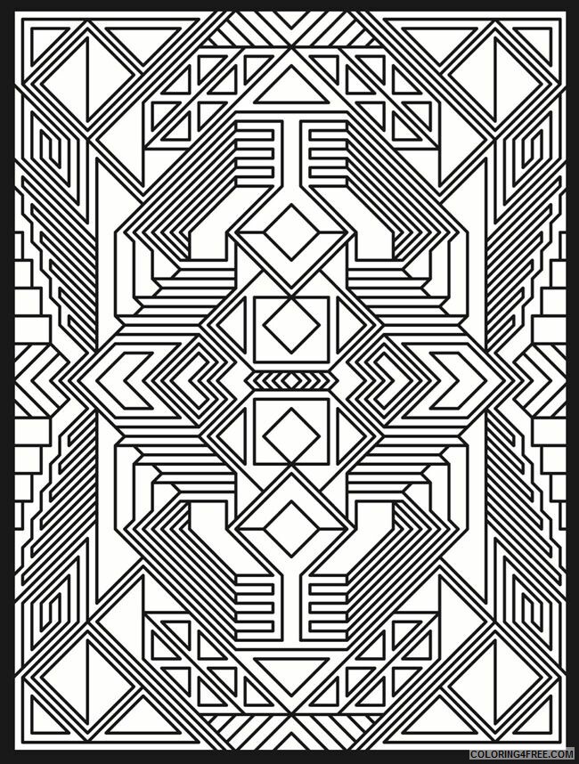 Abstract Coloring Pages for Adults Printable Sheets Printable Trippy for 2021 a 1361 Coloring4free