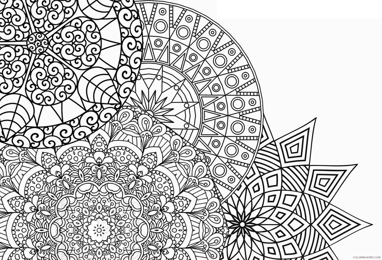 Abstract Coloring Pages for Adults Printable Sheets Super Detailed Mandalas Pages 2021 a 1362 Coloring4free