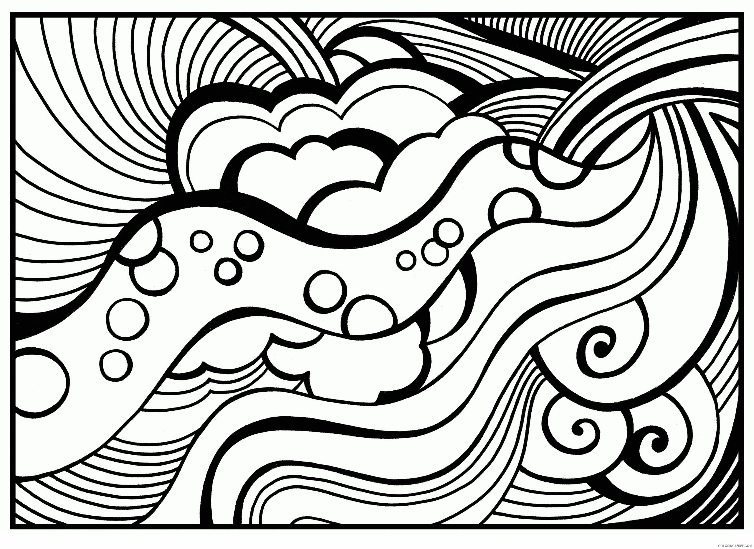 Abstract Coloring Pages for Adults Printable Sheets abstract to 2021 a 1340 Coloring4free