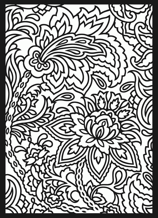 Abstract Design Coloring Pages Printable Sheets Pin Paisley Genuardis 2021 a 1422 Coloring4free