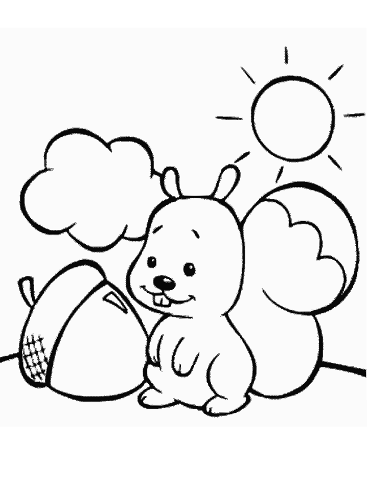 Acorn Coloring Pages for Kids Printable Sheets Squirrels gif 2021 a 1474 Coloring4free