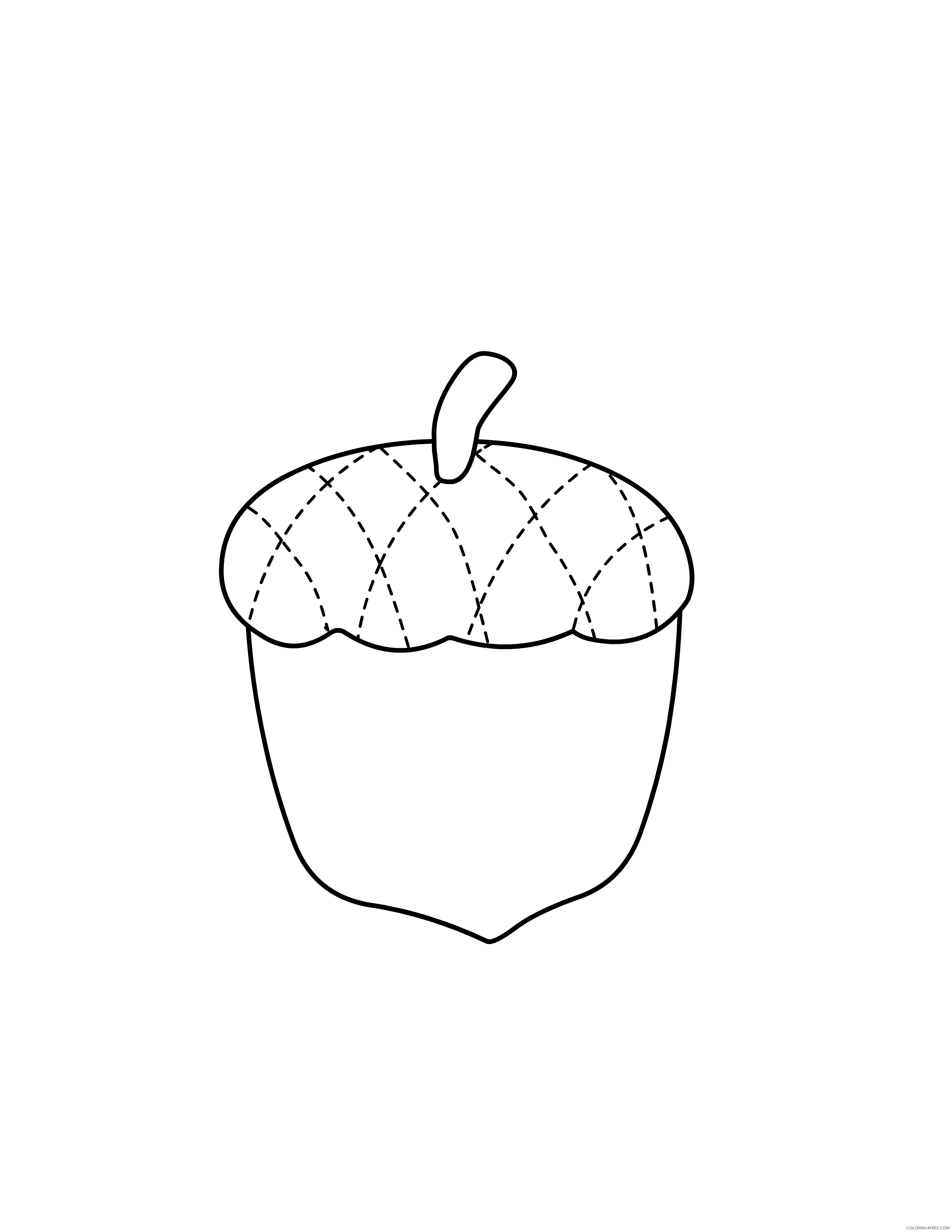 Acorns Coloring Pages Printable Sheets 9 Pics of Acorn Template 2021 a 1478 Coloring4free