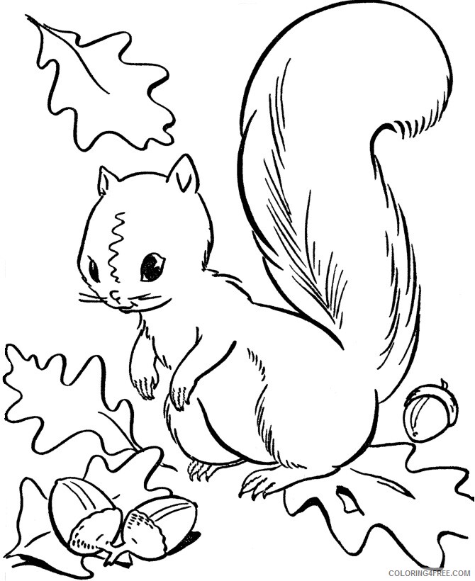 Acorns Coloring Pages Printable Sheets Acorn for 2021 a 1480 Coloring4free