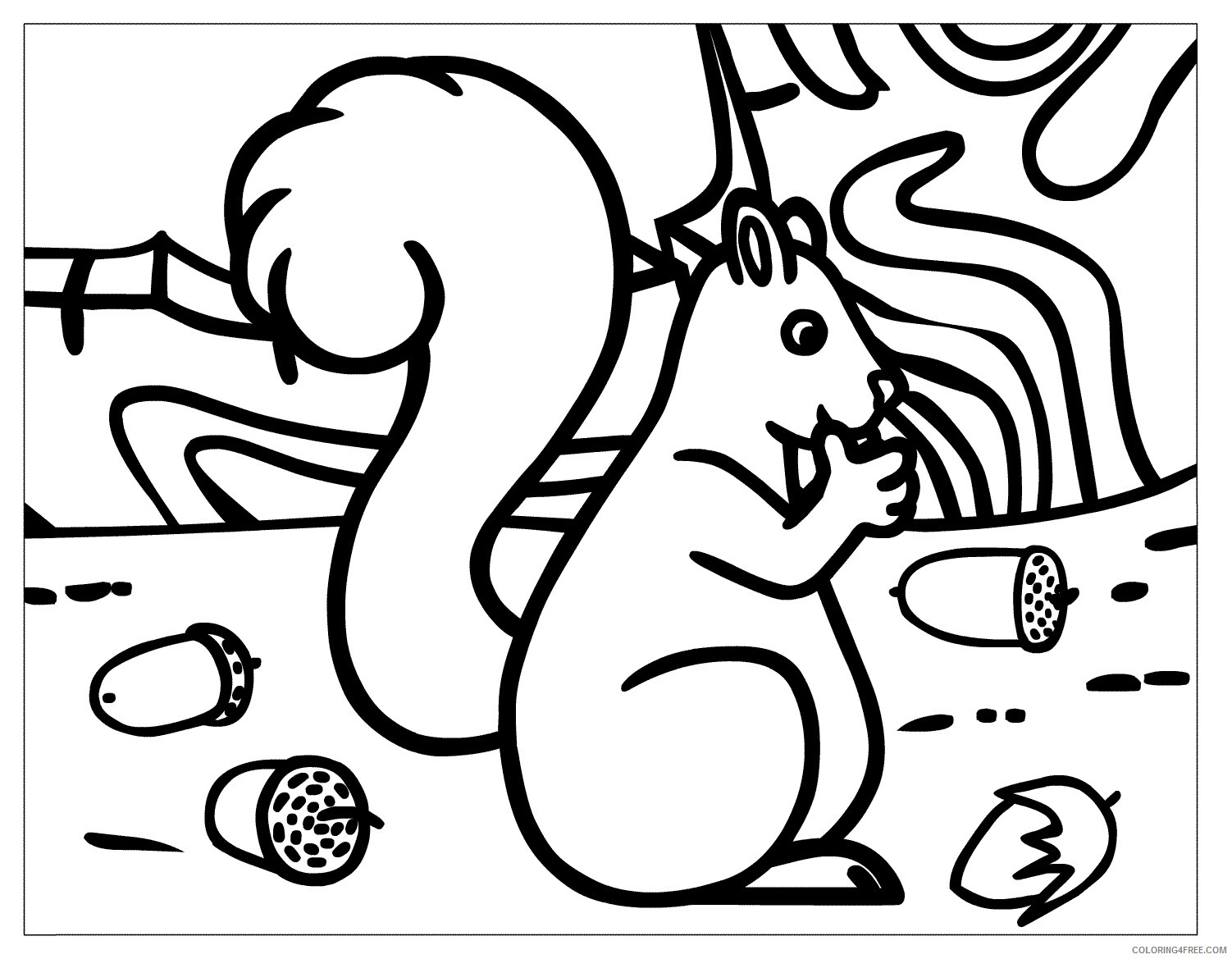 Acorns Coloring Pages Printable Sheets Acorns Page jpg 2021 a 1487 Coloring4free
