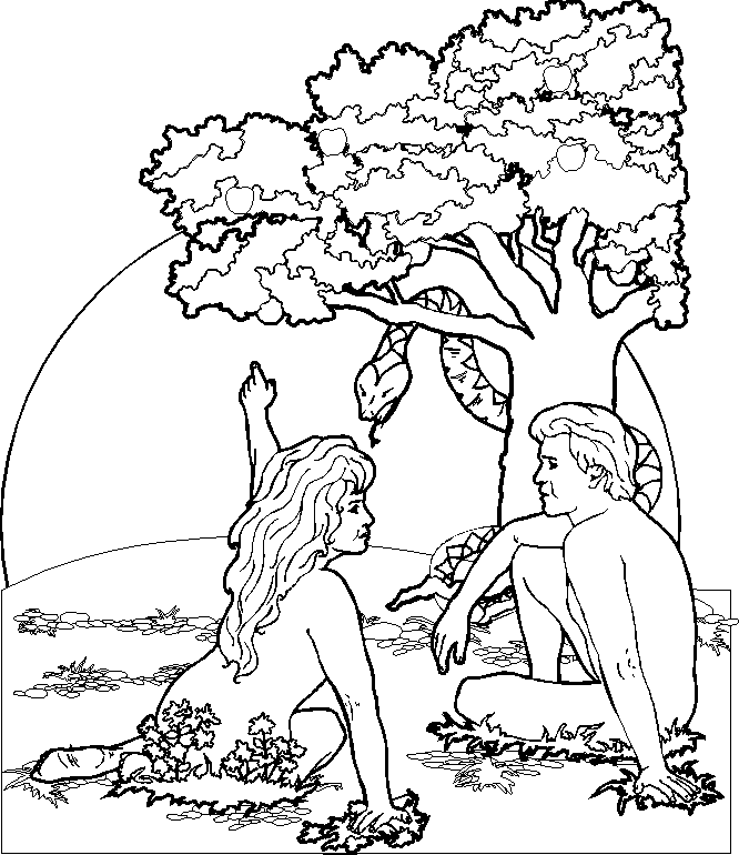 Adam And Eve Crafts Printable Sheets adam and eve pages 2021 a 1613 Coloring4free