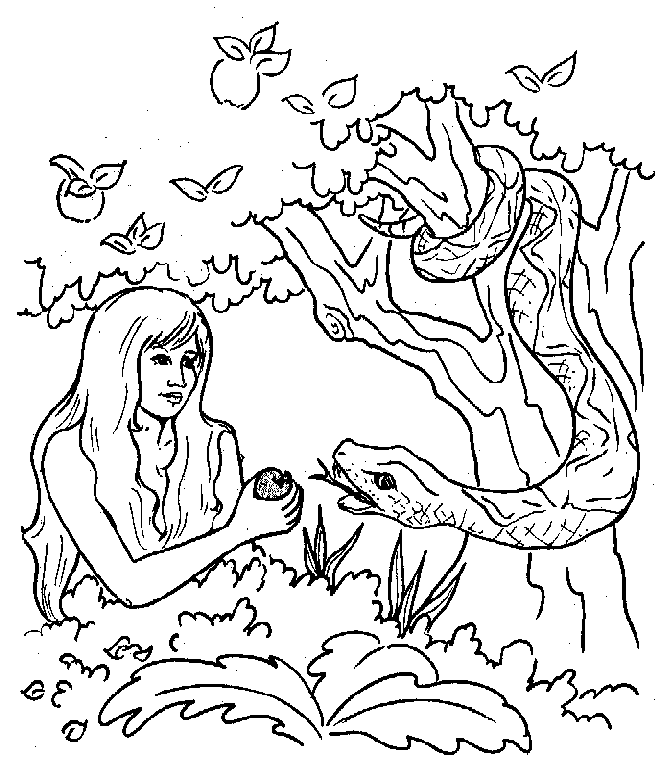 Adam and Eve Coloring Pages Printable Sheets Toddler Bible Blog Week 2a 2021 a 1607 Coloring4free