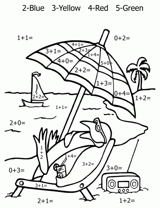 Addition and Subtraction Coloring Pages Printable Sheets Math Free Coloring 2021 a 1637 Coloring4free
