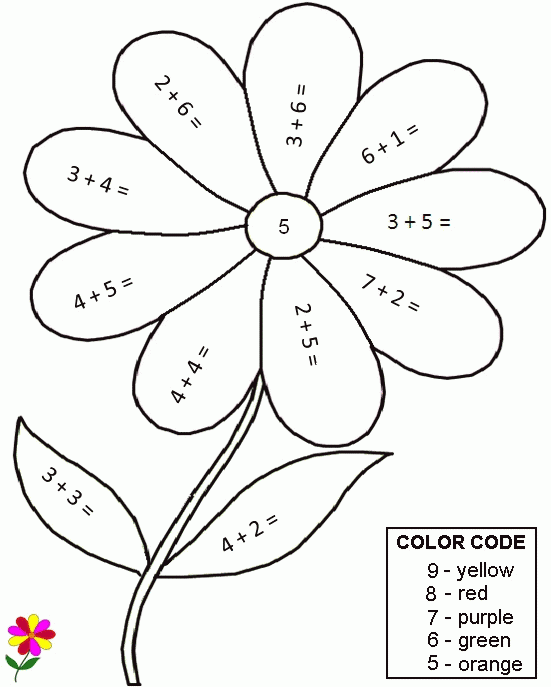 Addition and Subtraction Coloring Pages Printable addition and Addition And 2021 a 1626 Coloring4free
