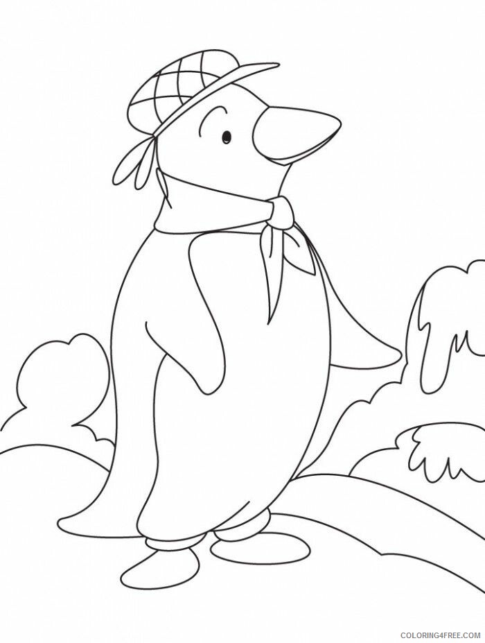 Adelie Penguin Coloring Page Printable Sheets Adelie Penguin Page Cute 2021 a 1694 Coloring4free