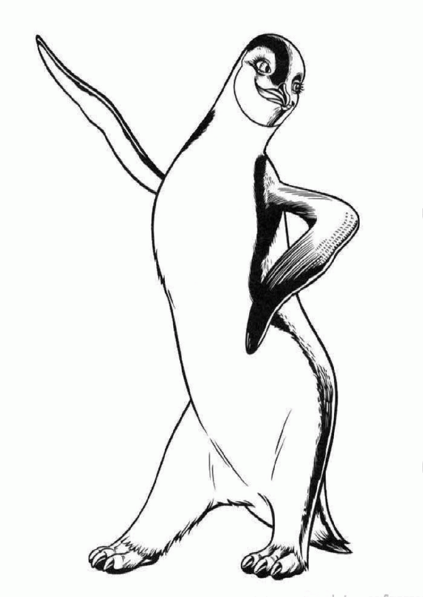 Adelie Penguin Coloring Page Printable Sheets Penguin Of Madagascar Pages 2021 a 1701 Coloring4free