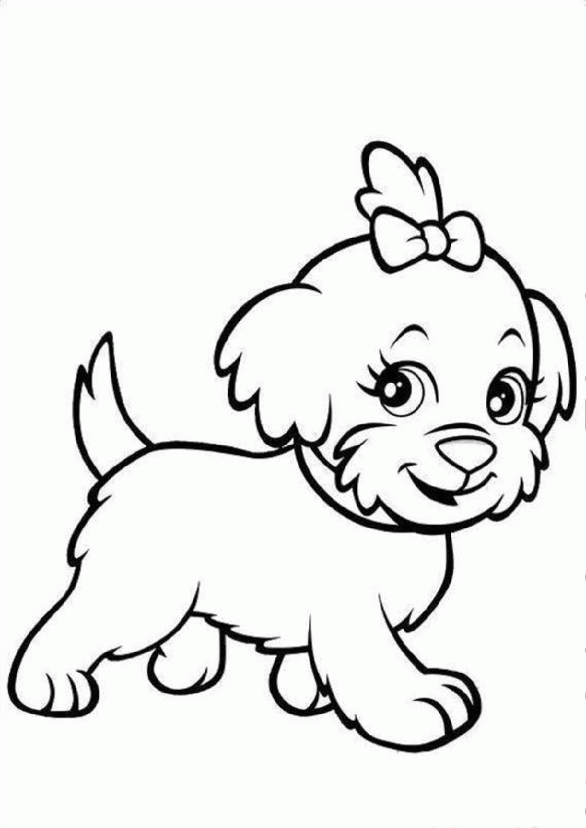 Adorable Puppy Coloring Pages Printable Sheets Chihuahua Puppy Best 2021 a 1706 Coloring4free