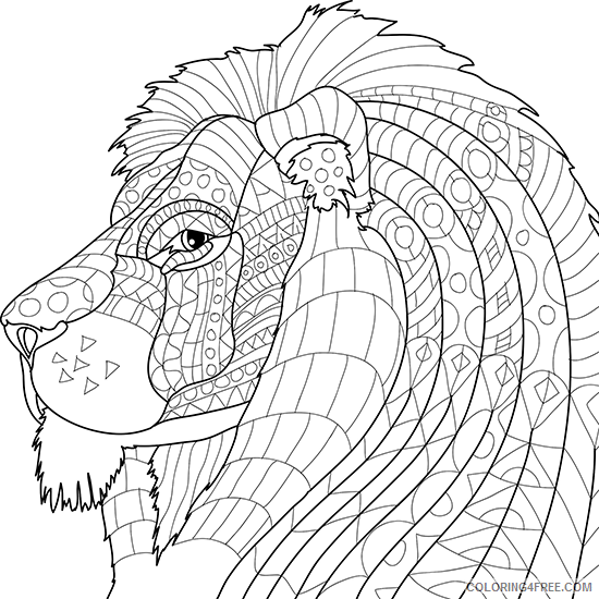 Adult Animal Coloring Pages Printable Sheets Adult Animals Best 2021 a 1733 Coloring4free