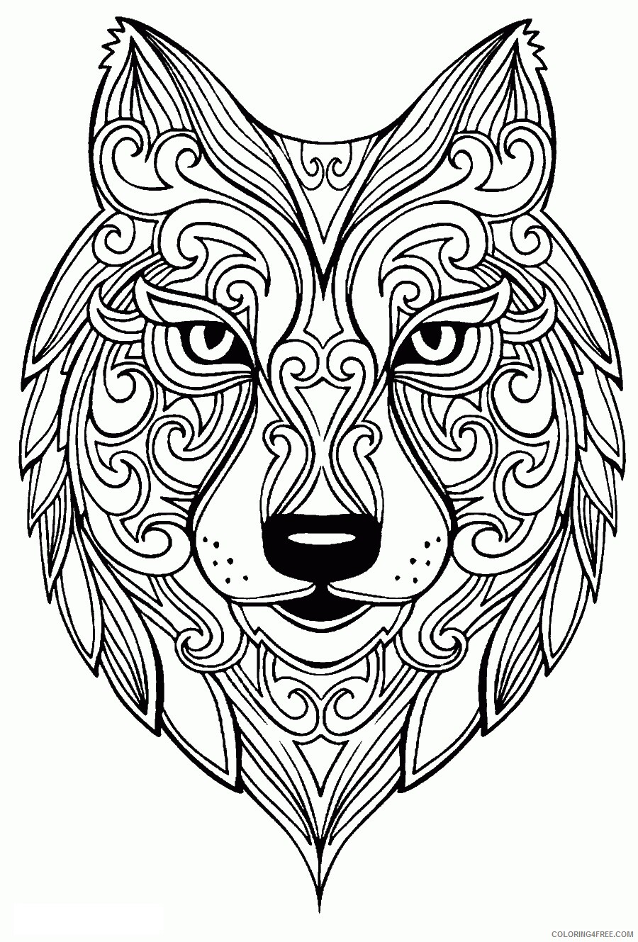 Adult Animal Coloring Pages Printable Sheets Animal Printable Pictures For 2021 a 1741 Coloring4free