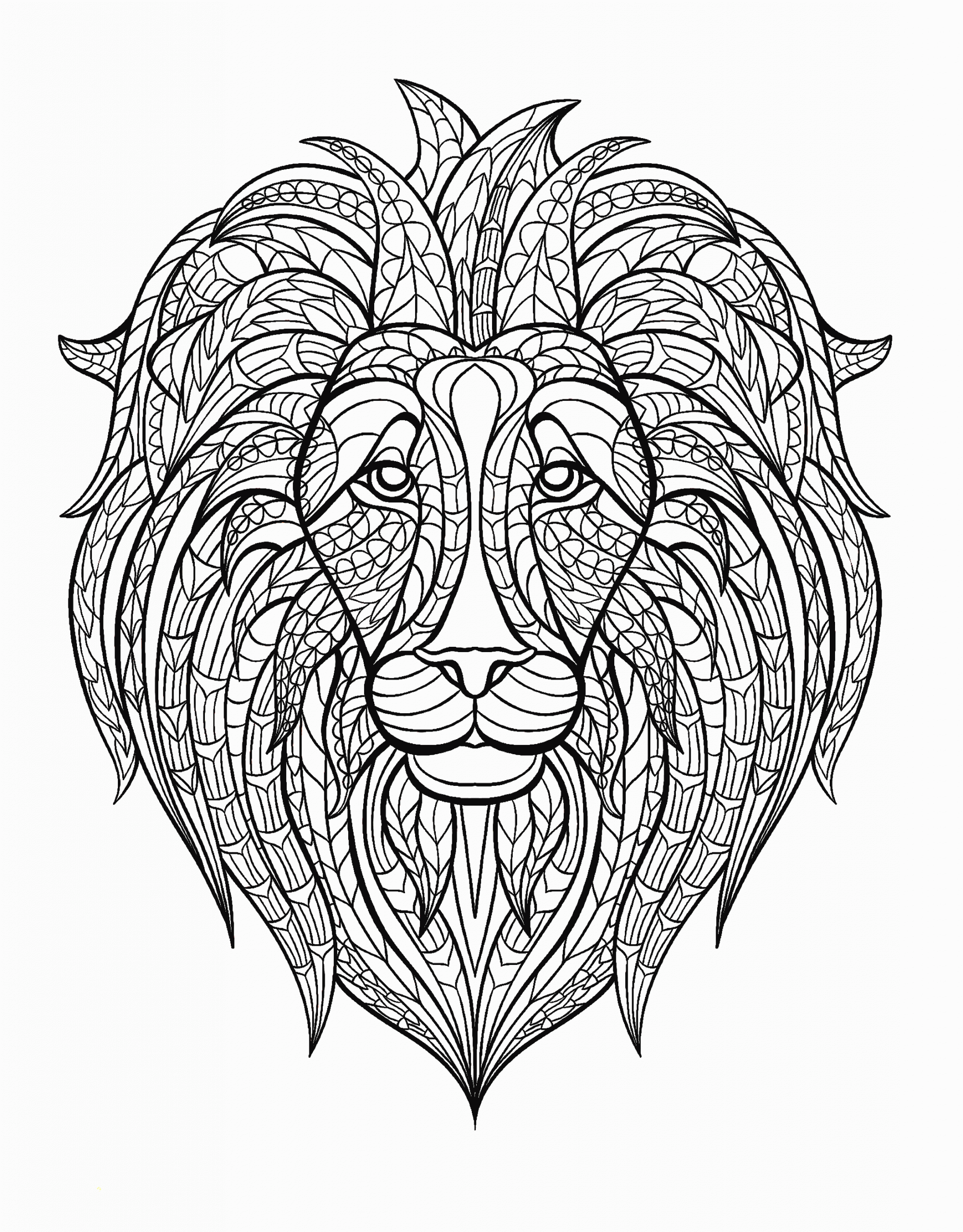 Adult Animal Coloring Pages Printable Sheets Detailed Animal For 2021 a 1745 Coloring4free