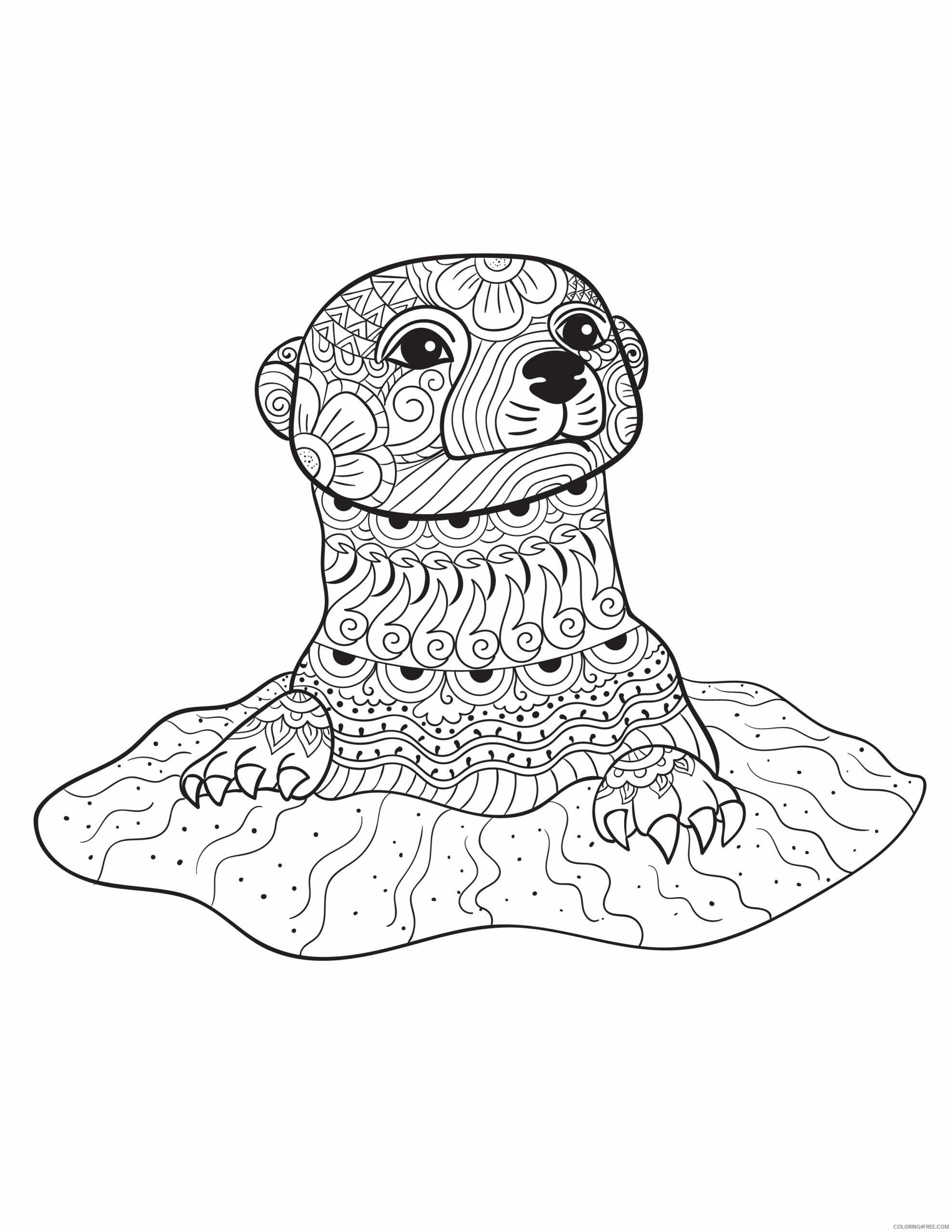 Adult Animals Coloring Pages Printable Sheets Animal Printable For 2021 a 1772 Coloring4free