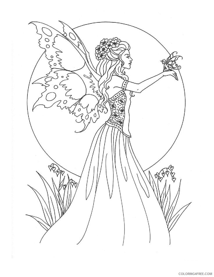 Adult Coloring Page Fairy Printable Sheets 1000 ideas about Fairy Coloring 2021 a 1836 Coloring4free