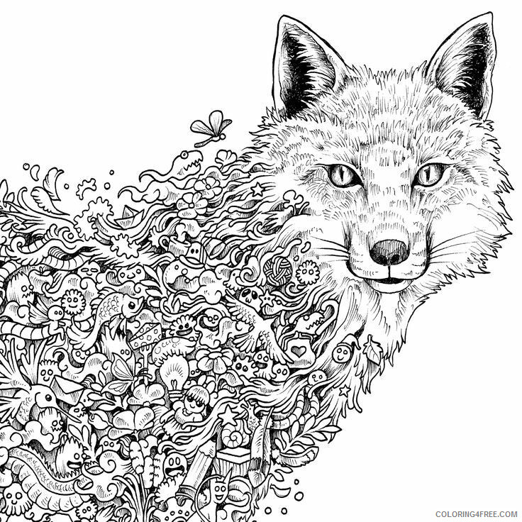 Adult Coloring Pages Animals Printable Sheets 1000 ideas about Pages 2021 a 1888 Coloring4free