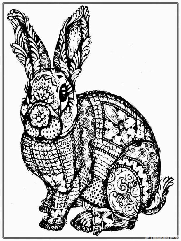Adult Coloring Pages Animals Printable Sheets 4 Best Images of Adult 2021 a 1890 Coloring4free