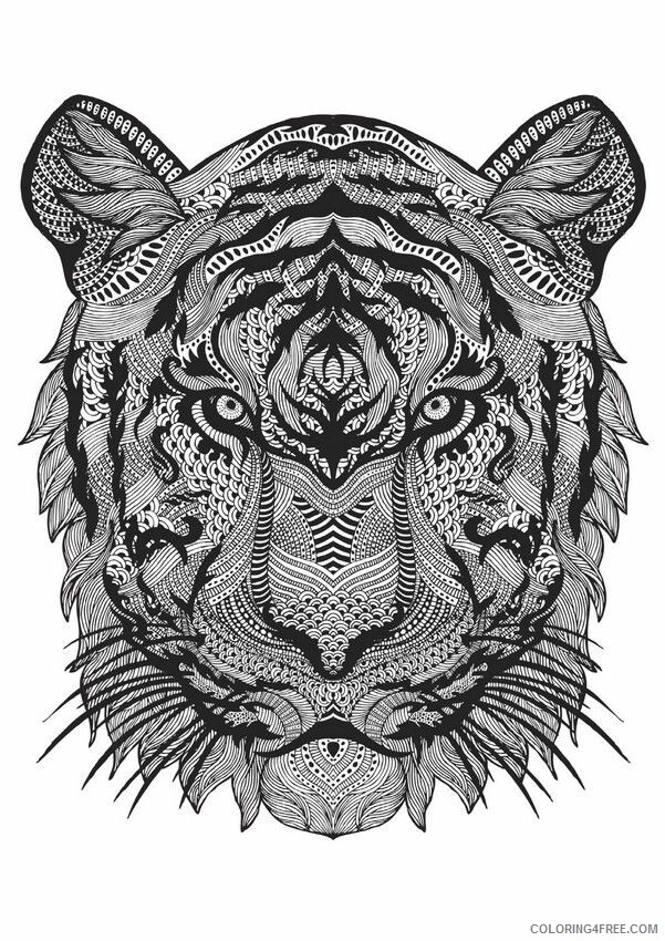 Adult Coloring Pages Animals Printable Sheets Adult Animals 2 2021 a 1893 Coloring4free