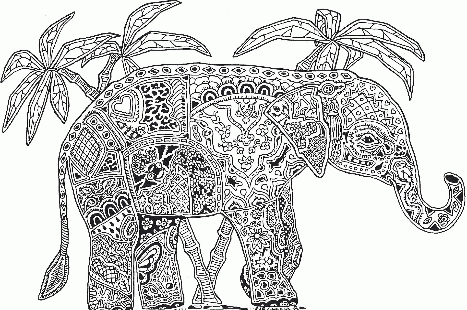Adult Coloring Pages Animals Printable Sheets Animal For Adults Pages 2021 a 1901 Coloring4free