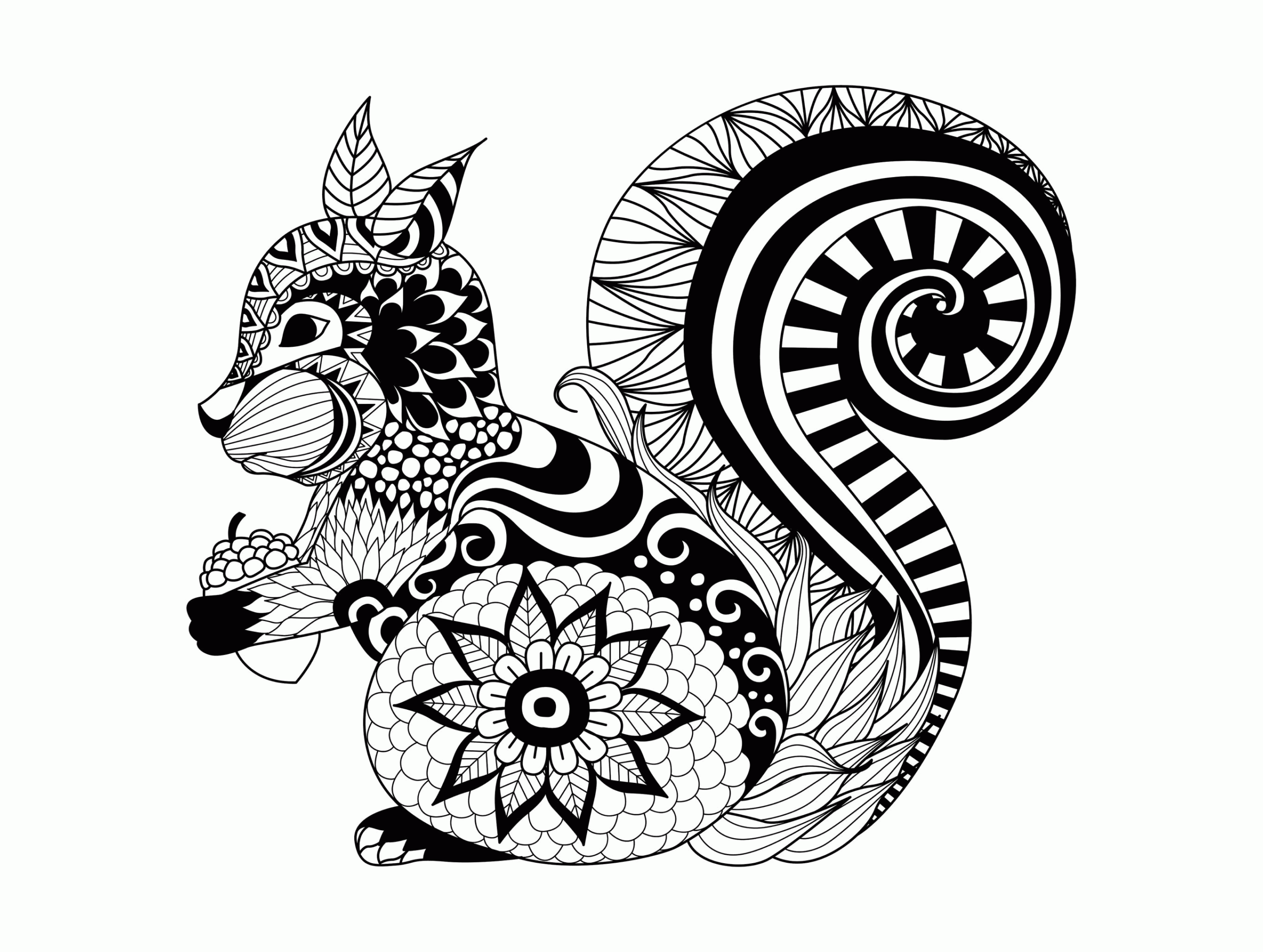 Adult Coloring Pages Animals Printable Sheets Animal for adults 2021 a 1898 Coloring4free