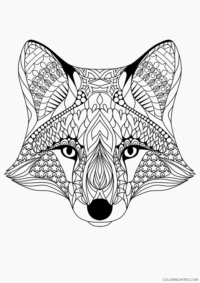Adult Coloring Pages Animals Printable Sheets Free Printable 12 2021 a 1905 Coloring4free