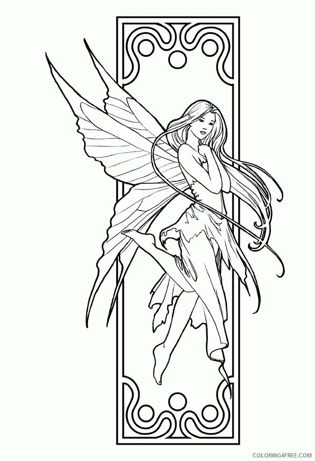 Adult Coloring Pages Fairies Printable Sheets Free Of Free 2021 a 1920 Coloring4free