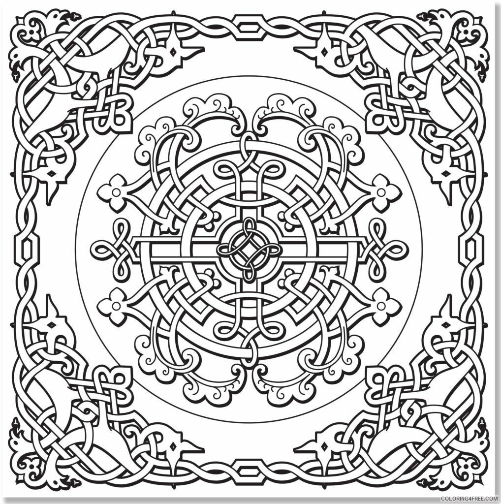 Adult Coloring Pages Free Celtic Printable Sheets Celtic Designs Adult 2021 a 1959 Coloring4free