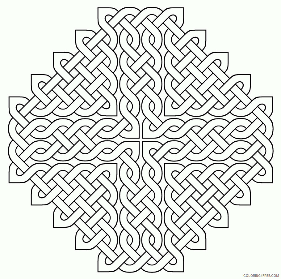Adult Coloring Pages Free Celtic Printable Sheets Celtic knot to 2021 a 1957 Coloring4free
