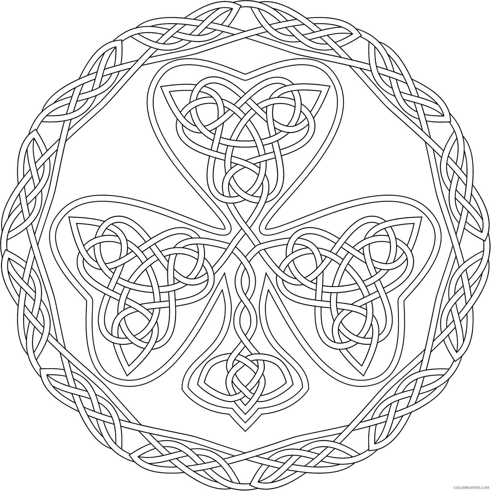 Adult Coloring Pages Free Celtic Printable Sheets Printable Celtic Knot Pages 2021 a 1963 Coloring4free