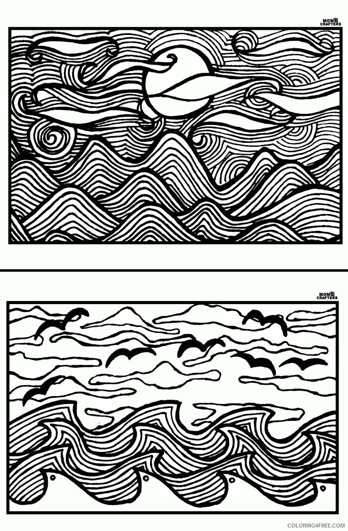 Adult Coloring Pages Landscapes Printable Sheets Free Printable Adult Pages 2021 a 1980 Coloring4free