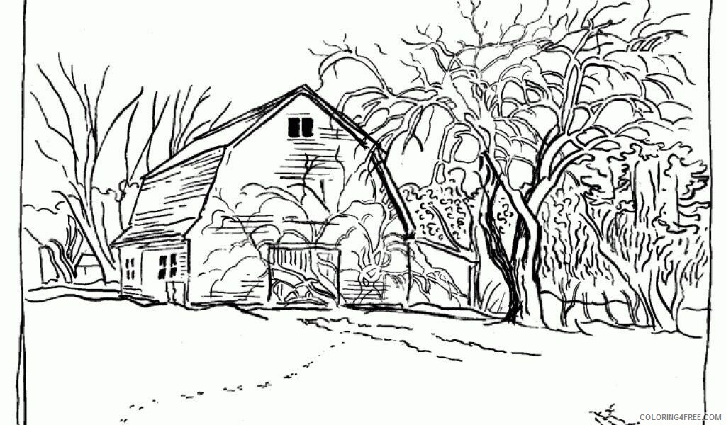 Adult Coloring Pages Landscapes Printable Sheets Wonderful landscape for 2021 a 1986 Coloring4free
