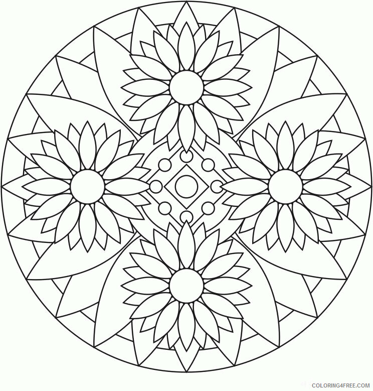 Adult Coloring Pages Mandalas Printable Sheets Typical for Adults 2021 a 2013 Coloring4free