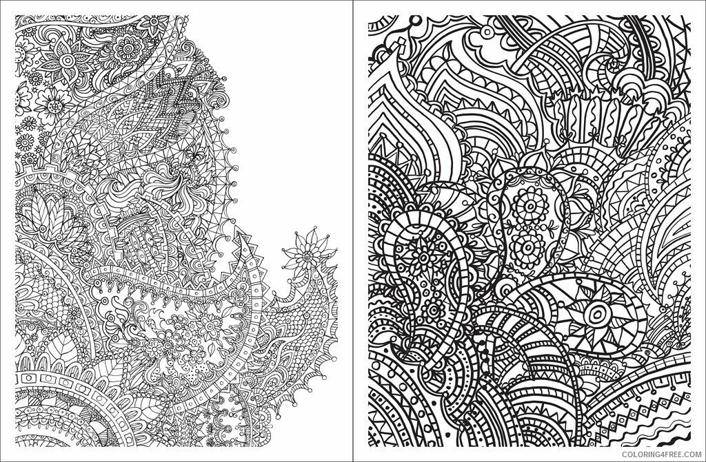 Adult Coloring Pages Paisley Printable Sheets Posh Adult Book Paisley 2021 a 2076 Coloring4free